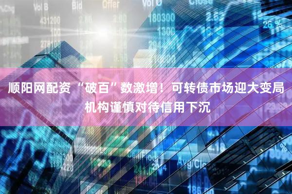 顺阳网配资 “破百”数激增！可转债市场迎大变局 机构谨慎对待信用下沉
