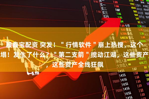 股鑫宝配资 突发！＂行情软件＂崩上热搜，这个网站也崩塌！发生了什么？＂第二支箭＂搅动江湖，这些资产全线狂飙